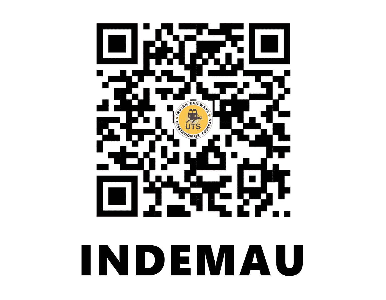 UTS QR Code for INDEMAU - IDM - NR (UTTAR PRADESH)